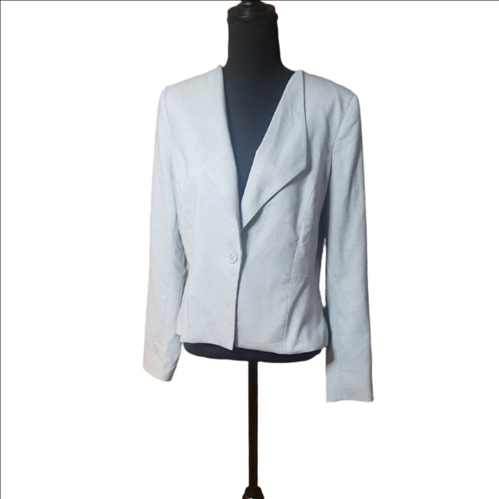 White House Black Market Light Gray Blazer, Size 10